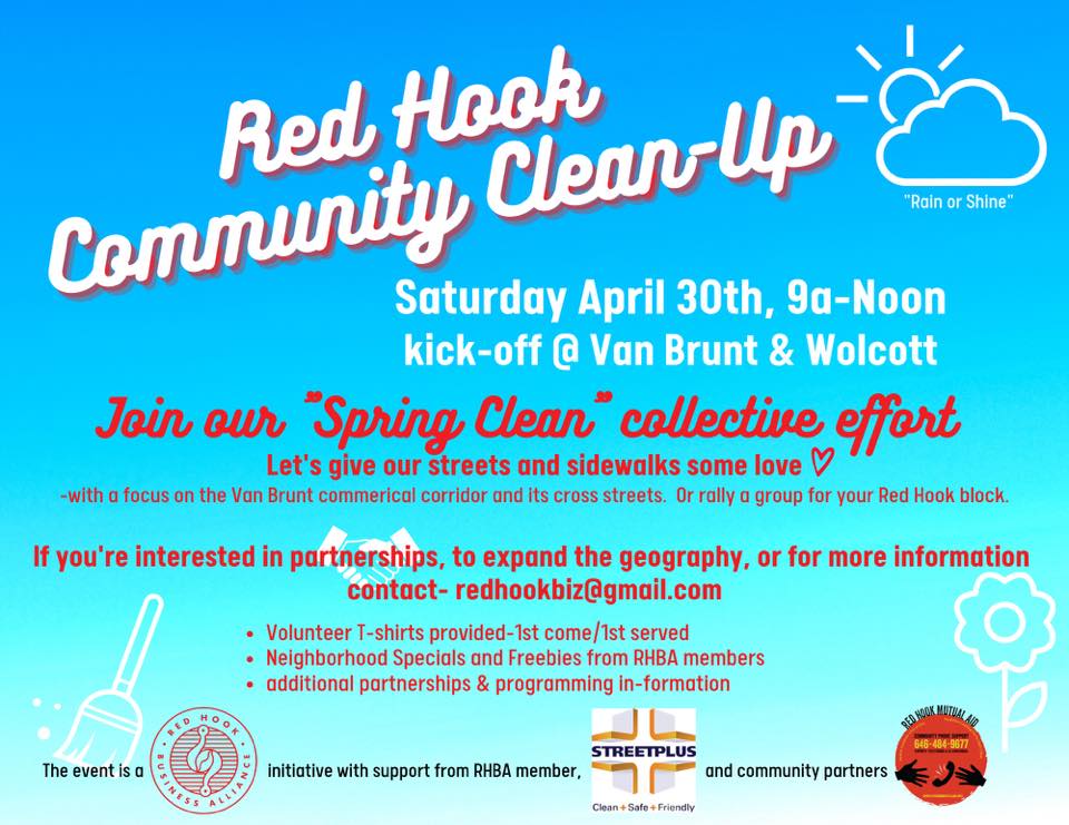Flyer for Red Hook Community Clean Up