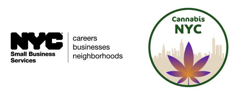 N Y C Department of Small Business Services and Cannabis N Y C logos